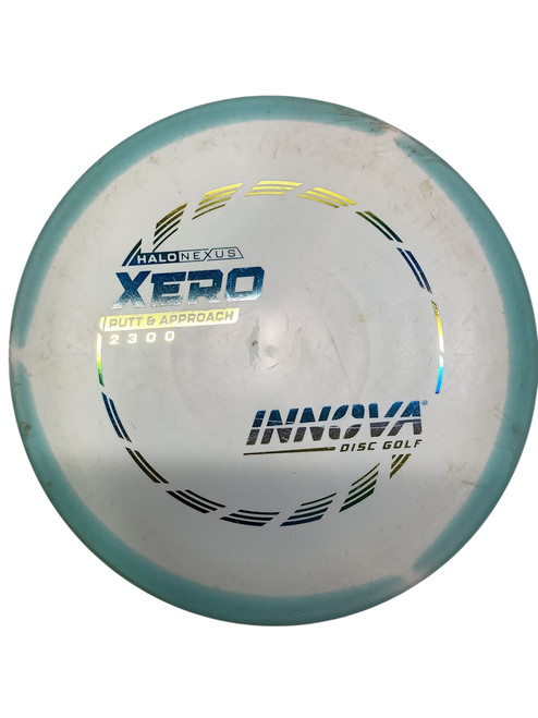 Vist Large View of Product Image Which is Used Innova HALO NEXUS XERO Disc Golf Putter White 11347-S000252244