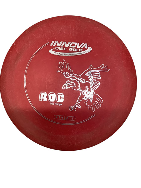 Vist Large View of Product Image Which is Used Innova DX ROC Disc Golf Mid Range Red 11347-S000252249