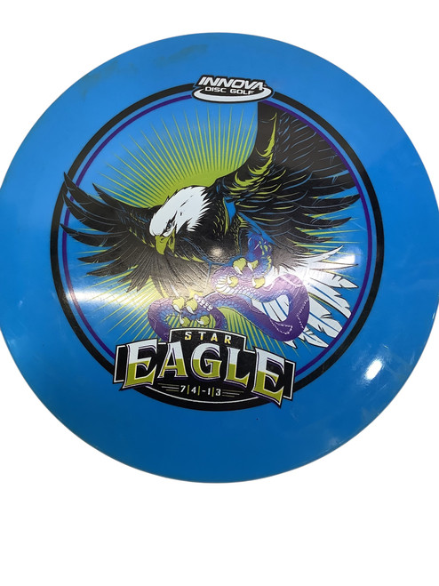 Vist Large View of Product Image Which is Used Innova STAR EAGLE Disc Golf Driver Royal Blue 11347-S000252270