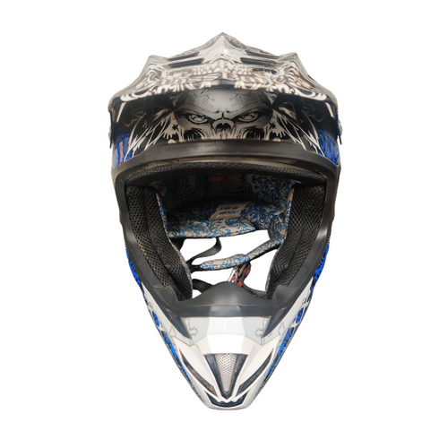 Vist Large View of Product Image Which is Used ZOAN ZERO RACING Adult Motocross Helmet Royal Blue XL 11218-S000407731