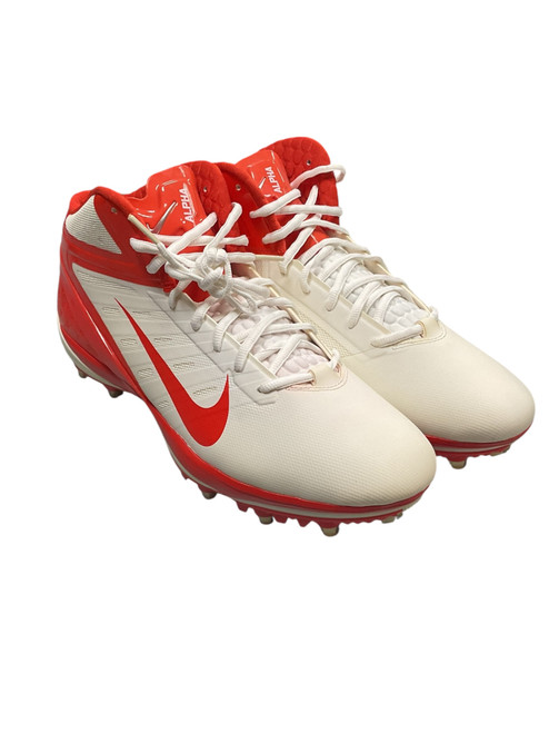 Vist Large View of Product Image Which is Used Nike Adult FB Cleats White Senior 12.5
