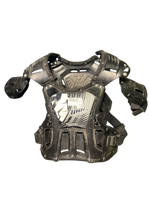 Vist Large View of Product Image Which is Used Thor MX CHEST PROTECTOR Mens Roost Protector Black 11845-S000031397