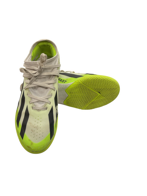 Vist Large View of Product Image Which is Used Adidas Soccer Indoor Shoes Optic Yellow Junior 04.5 11856-S000021838