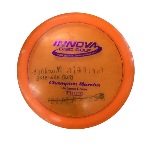Vist Large View of Product Image Which is Used Innova CHAMPION MAMBA Disc Golf Driver Orange 11760-S000079730