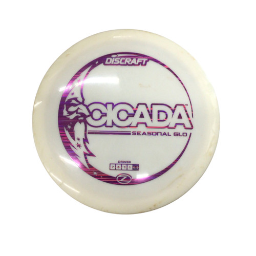 Vist Large View of Product Image Which is Used Discraft CICADA GLOW Disc Golf Driver White 11760-S000079736