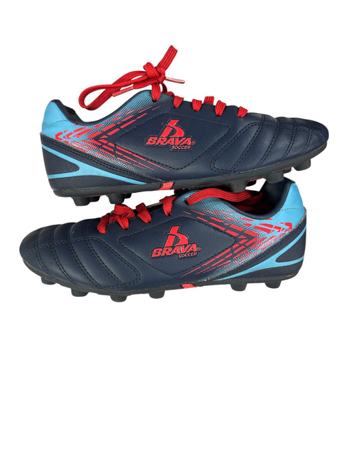 Vist Large View of Product Image Which is Used Brava Soccer Cleats Navy Blue Junior 03.5