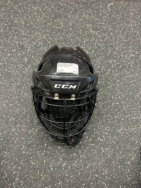 Used CCM BOX HELMT Lacrosse Helmet Black MD 11162-S000433214 Vist Large View of Product Image Which is Used CCM BOX HELMT Lacrosse Helmet Black MD