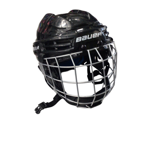 Vist Large View of Product Image Which is Used Bauer HELMET Helmet Cage Combo Black MD