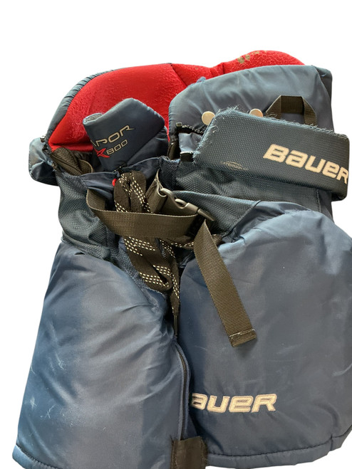 Vist Large View of Product Image Which is Used Bauer BAUER PANTS Youth Goalie Pant Navy Blue MD