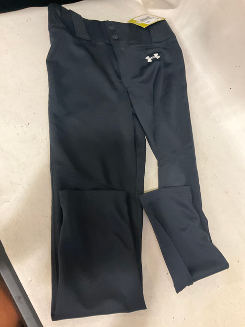 Vist Large View of Product Image Which is Used Under Armour BASEBALL PANTS YM BB/SB Pant Boys Black MD 11790-S000047369