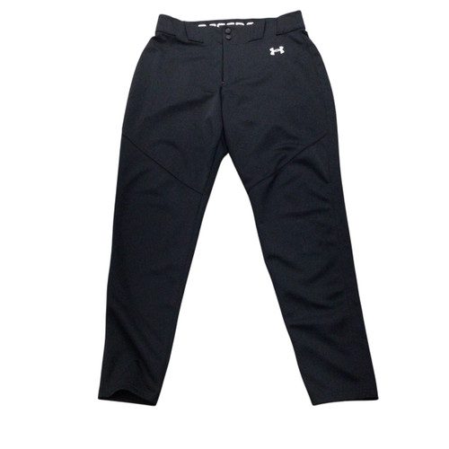 Vist Large View of Product Image Which is Used Under Armour BASEBALL PANTS BB/SB Pant Mens Black LG 11760-S000079756