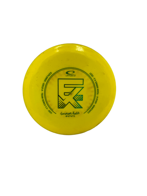 Vist Large View of Product Image Which is Used Latitude 64 Explorer Gold-X Team Series 172g Disc Golf Driver 