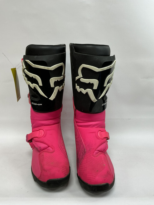 Vist Large View of Product Image Which is Used Fox COMP Junior Boots Pink Adjustable