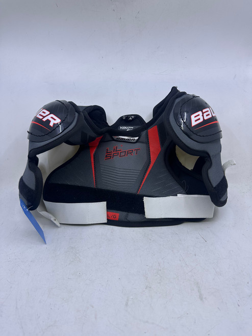 Vist Large View of Product Image Which is Used Bauer LIL SPORT Youth Shoulder Pads LG 10589-S000416839