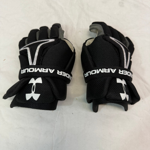 Vist Large View of Product Image Which is Used Under Armour Lacrosse Gloves Mens Black SM