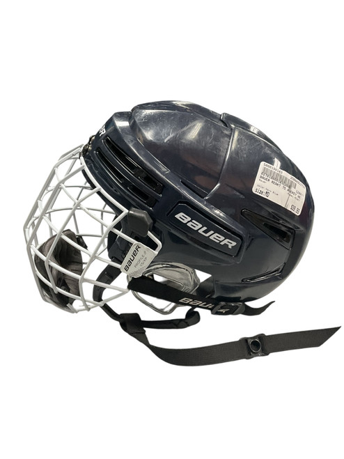 Vist Large View of Product Image Which is Used Bauer REAKT 75 Helmet Cage Combo Navy Blue MD