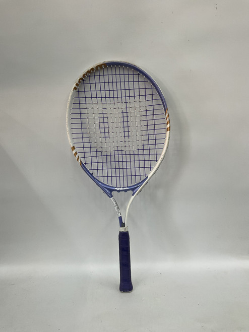 Vist Large View of Product Image Which is Used Wilson VENUS SERNEA 25 Adult Tennis Racquet Purple 3 3/8"