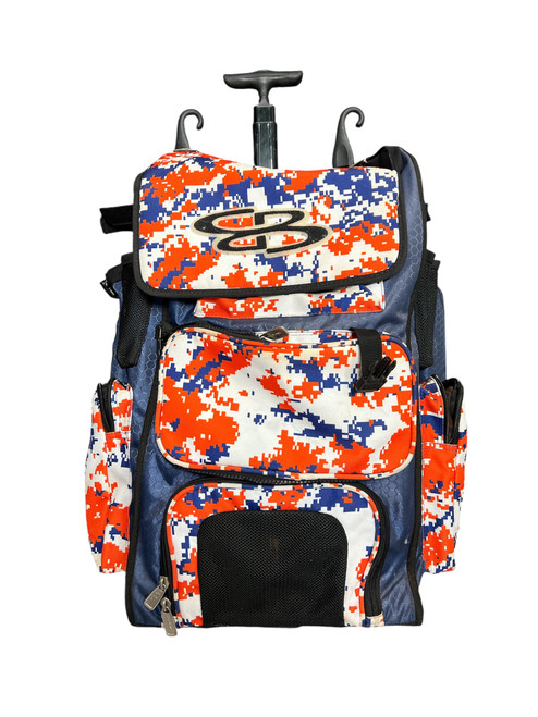 Vist Large View of Product Image Which is Used BoomBah BAT BACK WHEELED BB/SB Player Wheeled Bag White 11885-S000186779