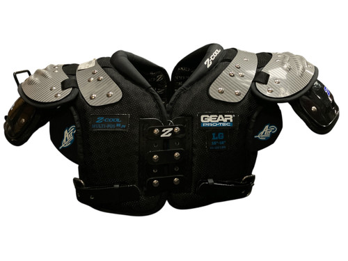 Vist Large View of Product Image Which is Used Champro SCORPION FB Shoulder Pads Black XS