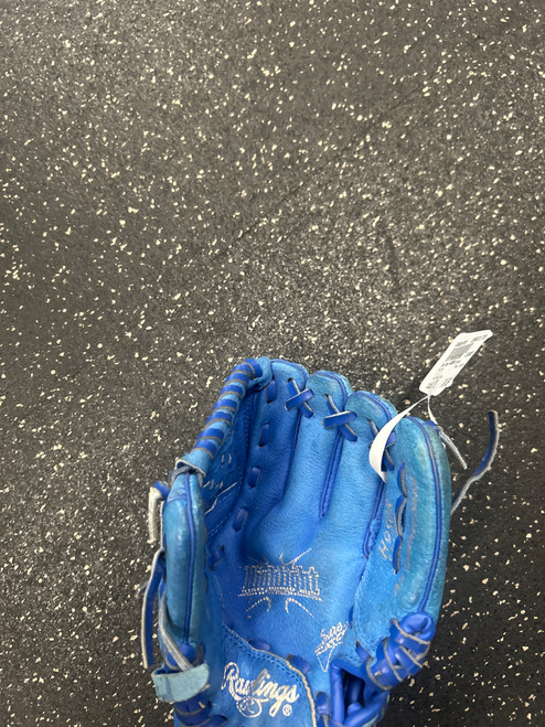 Vist Large View of Product Image Which is Used Rawlings H950R BB/SB Glove RH Throw Royal Blue 9 1/2"