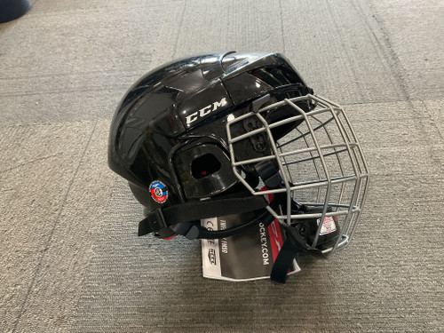 Vist Large View of Product Image Which is Used CCM FM50 Helmet Cage Combo Black SM