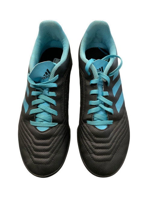 Vist Large View of Product Image Which is Used Adidas Soccer Indoor Shoes Black Senior 5