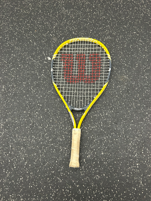 Vist Large View of Product Image Which is Used Wilson FEDERER 21 Junior Tennis Racquet Yellow 21"