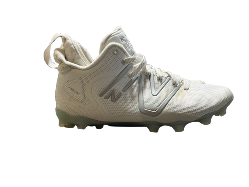Vist Large View of Product Image Which is Used New Balance Freeze LAX Cleats Mens White Senior 9.5