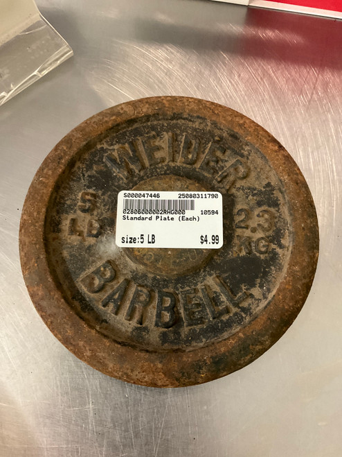 Vist Large View of Product Image Which is Used Standard Plate (Each) 5 lb