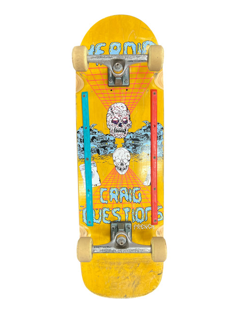Vist Large View of Product Image Which is Used CRAIG QUESTIONS COMPLETE Complete Skateboard Yellow 8 3/4" 11885-S000186789