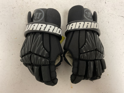 Vist Large View of Product Image Which is Used Warrior BURN NEXT Lacrosse Gloves Junior Black MD