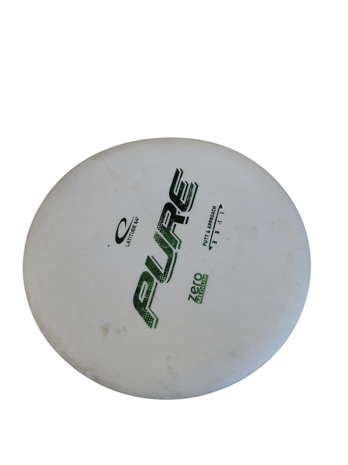 Vist Large View of Product Image Which is Used Latitude 64 PURE ZERO MED Disc Golf Putter White 11708-S000181810
