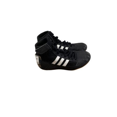 Vist Large View of Product Image Which is Used Adidas Wrestling Shoes Black Youth 13.0