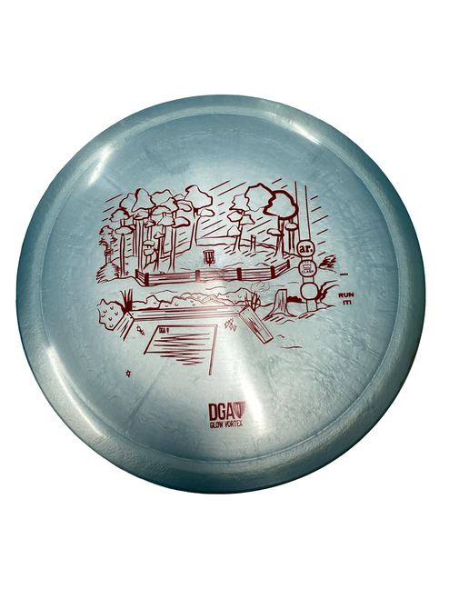 Vist Large View of Product Image Which is Used DGA GLOW VORTEX Disc Golf Driver Royal Blue 11613-S000165243