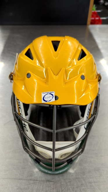 Vist Large View of Product Image Which is Used Cascade CPV-R HELMET Lacrosse Helmet Green And Gold S/M