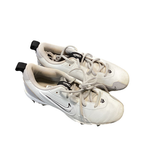 Vist Large View of Product Image Which is Used Nike BASEBALL CLEAT BB/SB Cleats White Junior 04.5 11479-S000400534