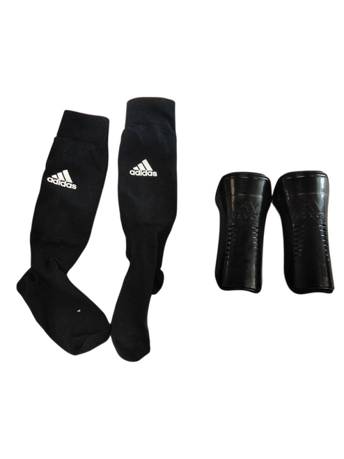 Vist Large View of Product Image Which is Used Adidas Soccer Shin Guards Youth Black LG