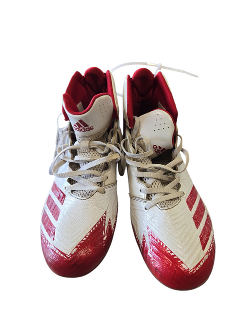 Vist Large View of Product Image Which is Used Adidas Adult FB Cleats White Senior 10 11617-S000329486
