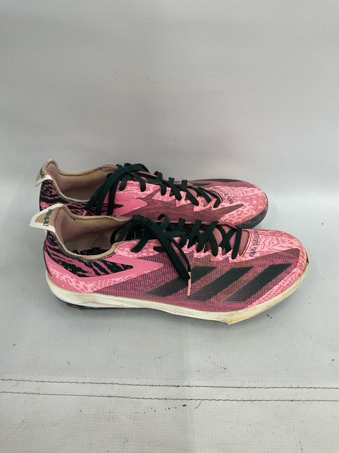 Vist Large View of Product Image Which is Used Adidas ADIZERO ELECTRIC+ BB/SB Cleats Pink Senior 9.5