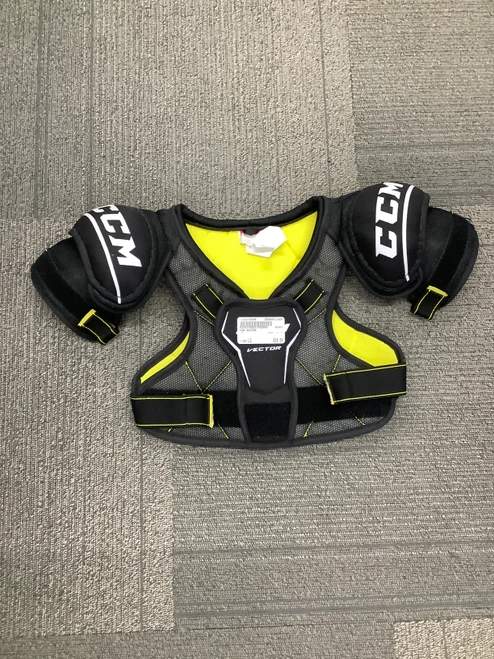 Vist Large View of Product Image Which is Used CCM VECTOR Youth Shoulder Pads LG