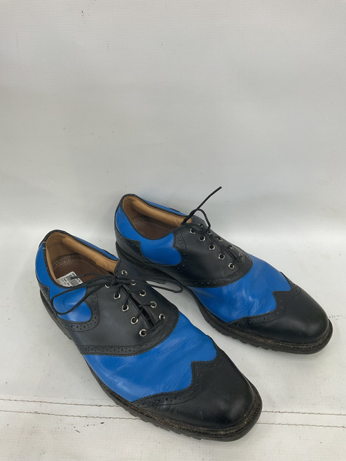 Vist Large View of Product Image Which is Used Foot Joy Mens Golf Shoes Black And Navy Blue Senior 12