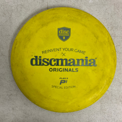 Vist Large View of Product Image Which is Used Discmania D-LINE FLEX 3 P1 Disc Golf Putter Yellow 172g
