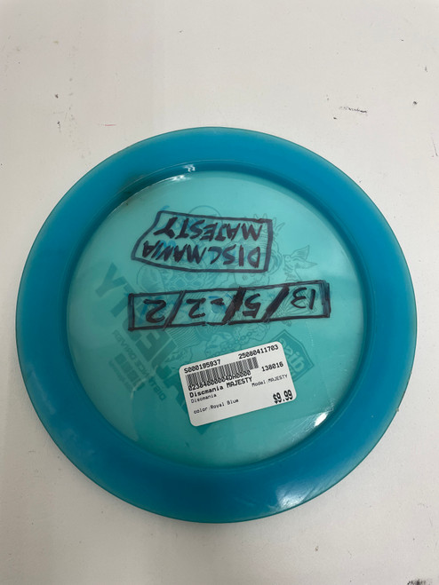 Vist Large View of Product Image Which is Used Discmania MAJESTY Disc Golf Driver Royal Blue