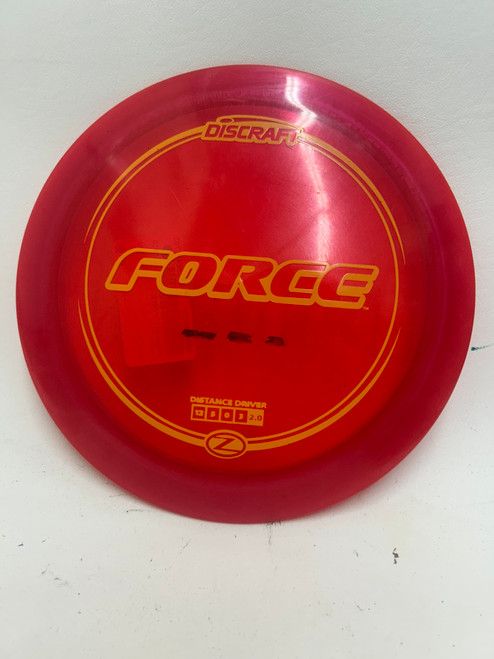 Vist Large View of Product Image Which is Used Discraft FORCE Disc Golf Driver Red