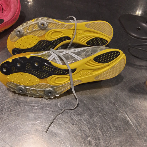 Vist Large View of Product Image Which is Used Asics Track & Field Cleats Jr Yellow Junior 06