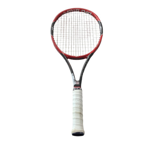 Vist Large View of Product Image Which is Used Wilson 97 Adult Tennis Racquet Red Unknown