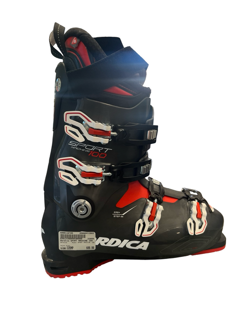 Vist Large View of Product Image Which is Used Nordica SPORT MACHINE 100 Mens DH Ski Boot Grey 335 MP - M15.5