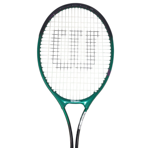 Vist Large View of Product Image Which is Used Wilson ADVANTAGE 95 Adult Tennis Racquet Green 4 3/8"