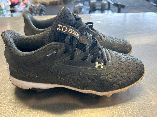 Vist Large View of Product Image Which is Used Under Armour BASEBALL BB/SB Cleats Black Senior 9