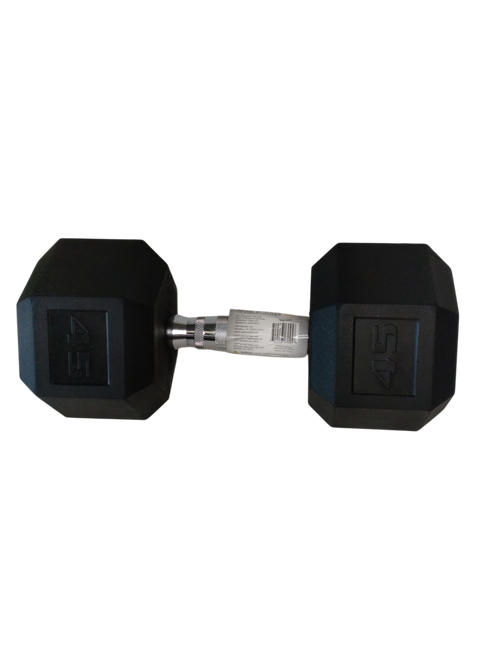 Vist Large View of Product Image Which is New 45 lb Rubber Dumbbell